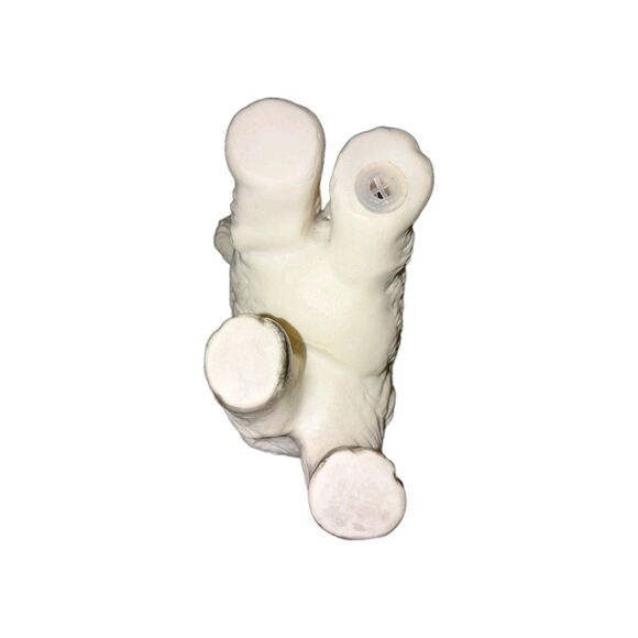 Vintage Squeaky Dog Toy Puppy Sun Rubber Company 1950’s Black White Swivel Gift - Picture 3 of 6